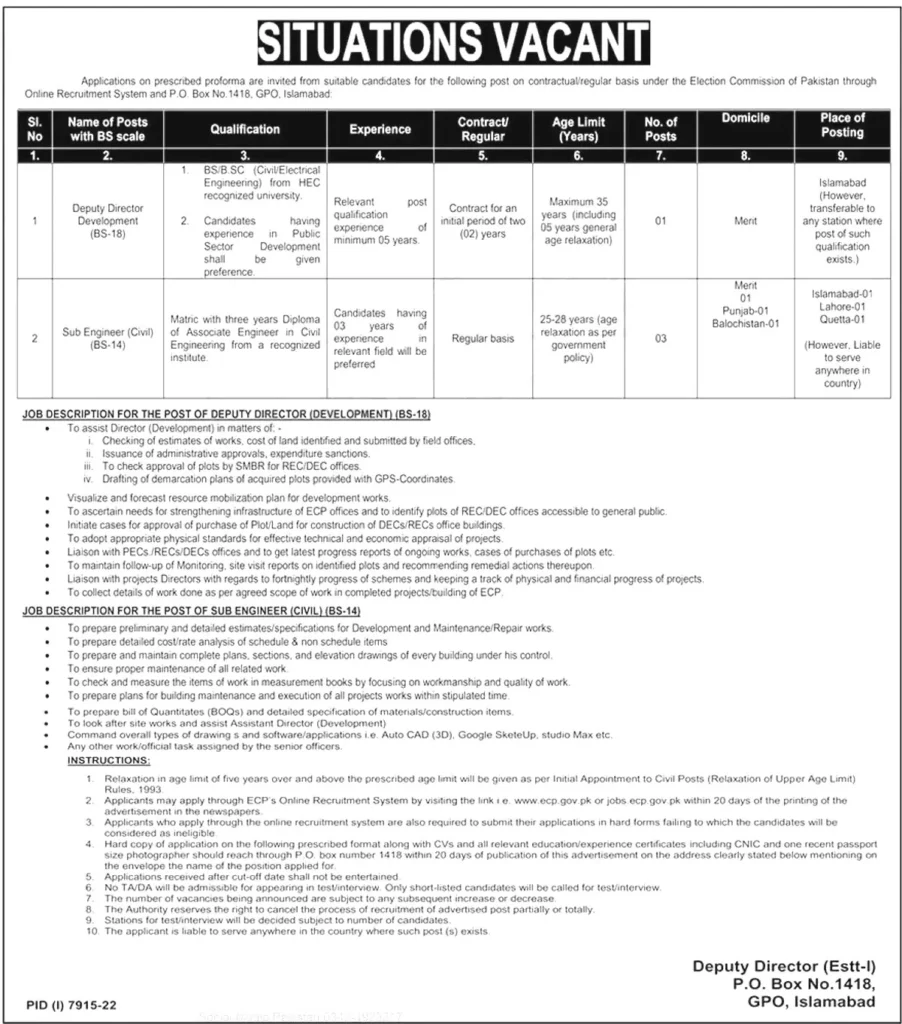 ECP Jobs 2023